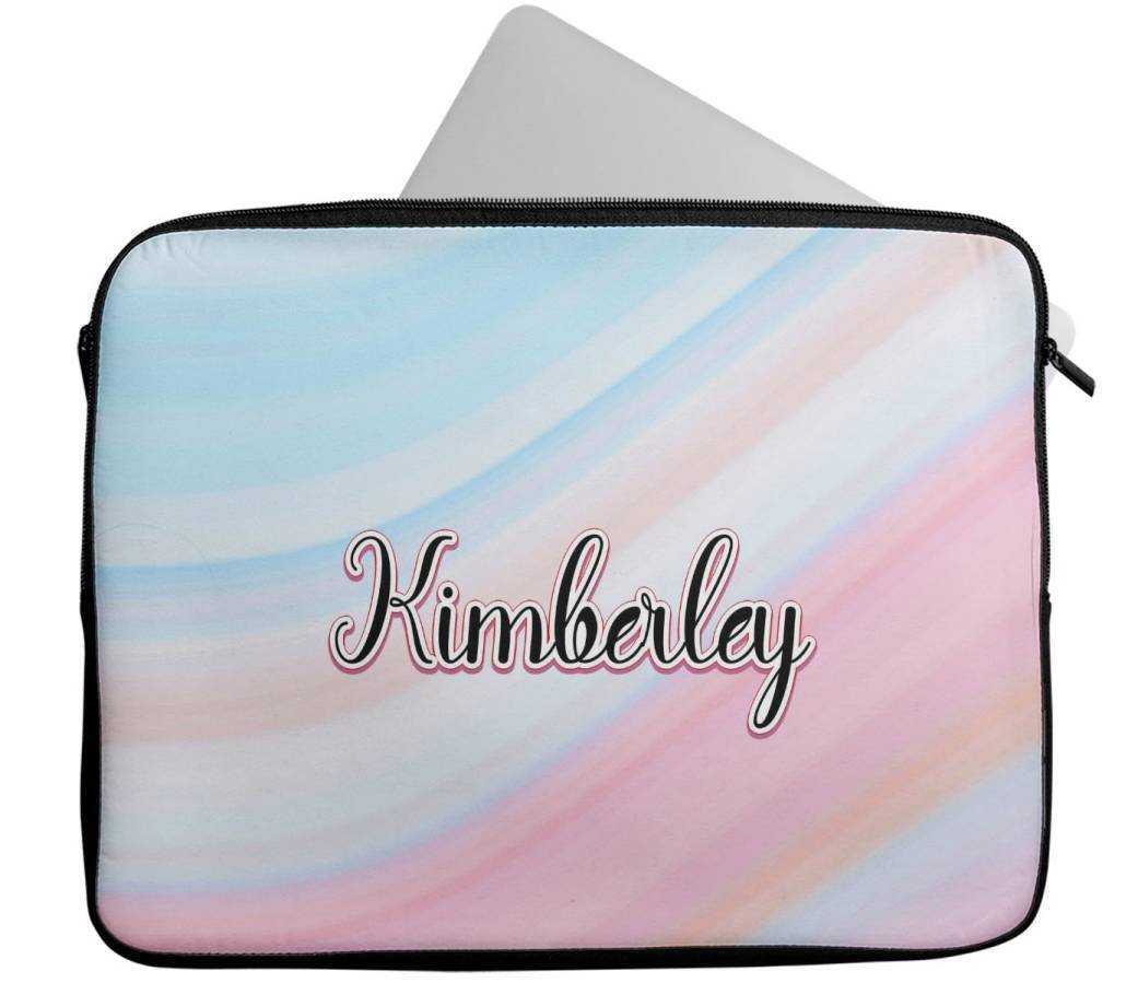 Personalised Any Name Marble Design Laptop Case Sleeve Tablet Bag 92