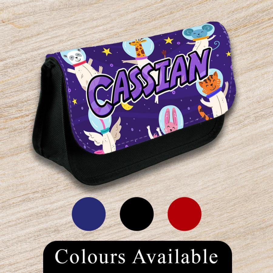 Personalised Pencil Case Generic Girls Boys Stationary Kids School Bag 20