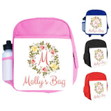 Personalised Kids Backpack Any Name Generic Design Boys Girls kid School Bag 56