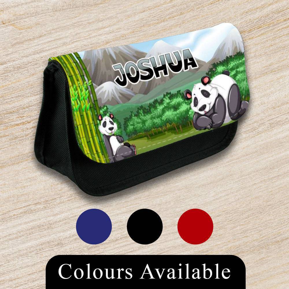 Personalised Pencil Case Animal Girls Boys Stationary Kids School Bag 15