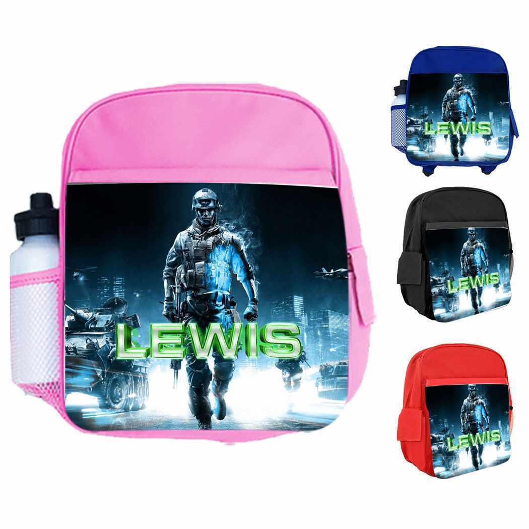 Personalised Kids Backpack Any Name Gaming Boys Girls Children School Bag 6