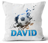 Personalised Any Name Football Design Cushion Printed Birthday Gift 744