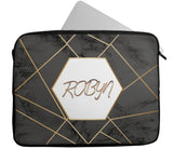 Personalised Any Name Marble Design Laptop Case Sleeve Tablet Bag 102