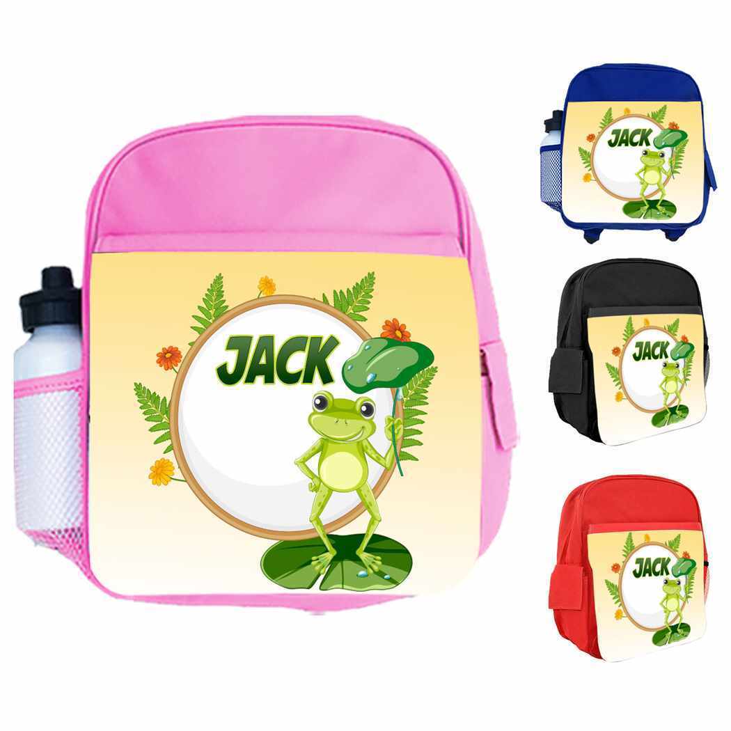 Personalised Kids Backpack Any Name Animal Design Boys Girls kids School Bag 12