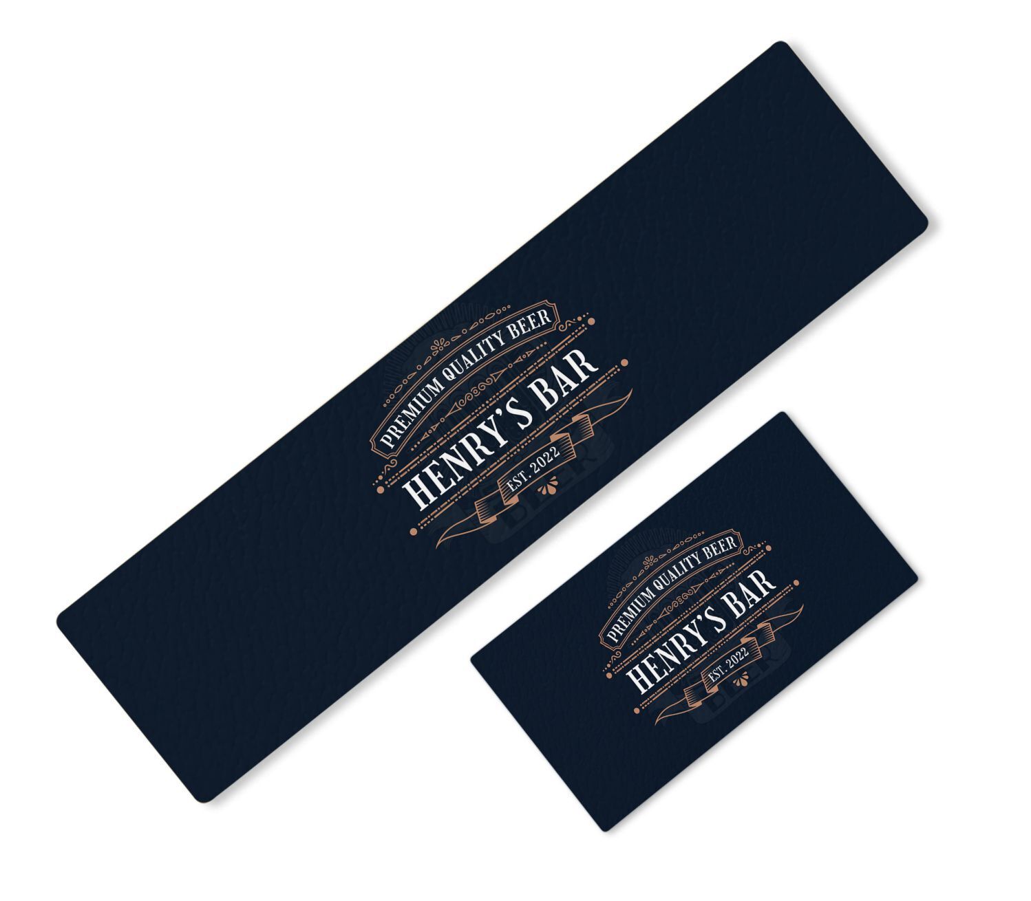 Personalised Any Text Beer Mat Label Bar Runner Ideal Home Pub Cafe Occasion 33