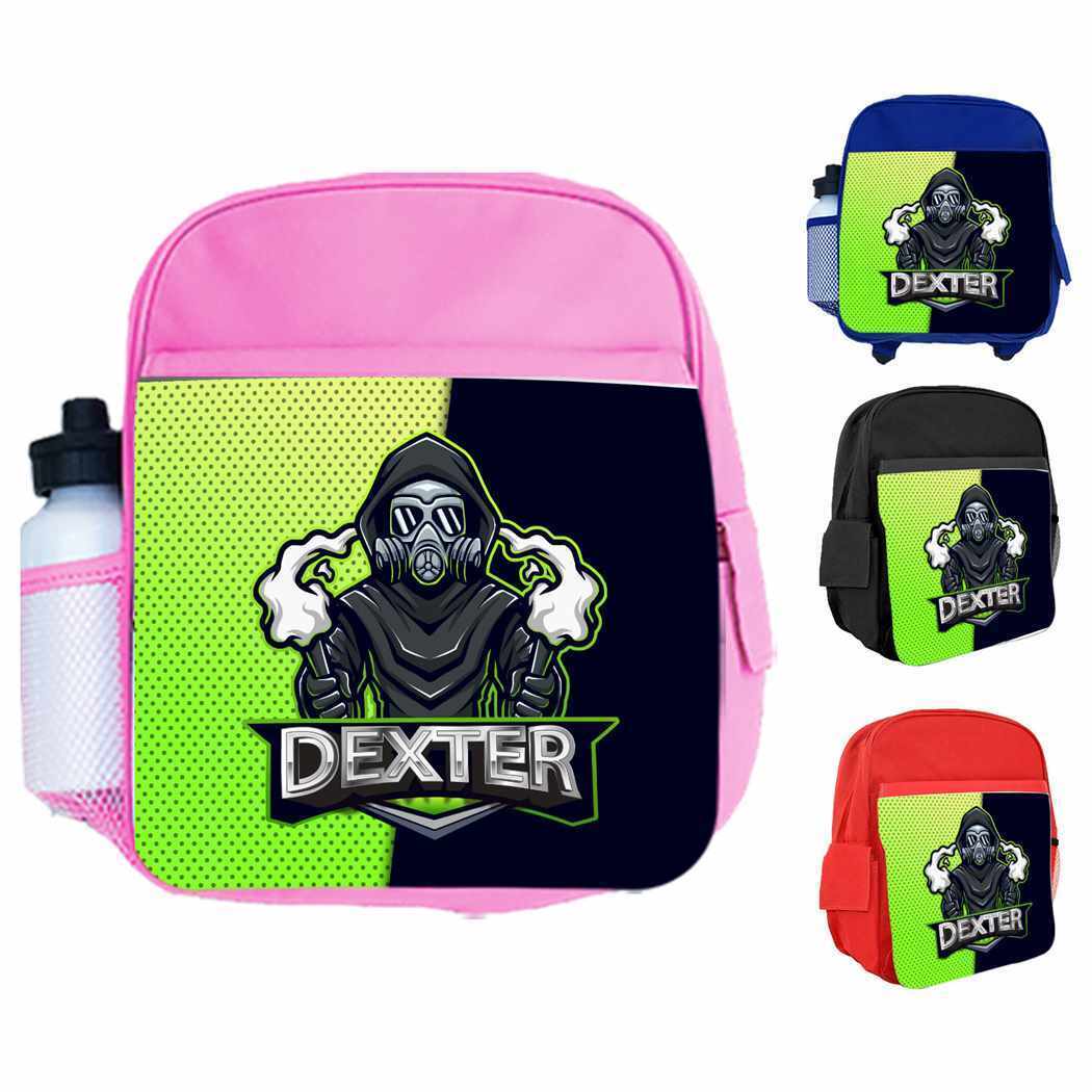 Personalised Kids Backpack Any Name Gaming Boys Girls Children School Bag 2