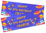 Personalised Birthday Banners Generic Design Children Kids Party Decoration 119
