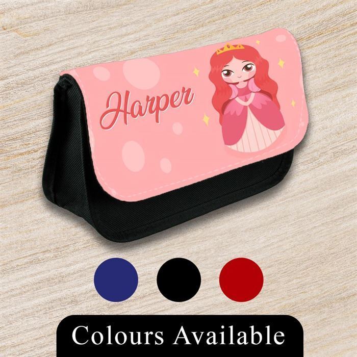 Personalised Pencil Case Generic Girls Boys Stationary Kids School Bag 40