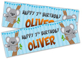 Personalised Birthday Banners Generic Design Children Kids Party Decoration 119