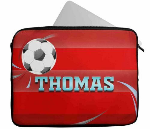 Personalised Any Name Football Design Laptop Case Sleeve Tablet Bag 71