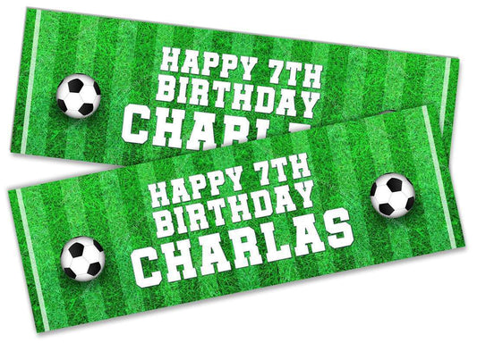 Personalised Birthday Banners Football Design Children Kids Party Decoration 31