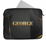 Personalised Any Name Abstract Design Laptop Case Sleeve Tablet Bag 85