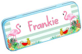 Personalised Any Name Generic Pencil Case Tin Children School Kids Stationary 14