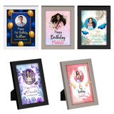 Personalised Birthday Wooden Frames Any Name Children Party Decoration Gift 9