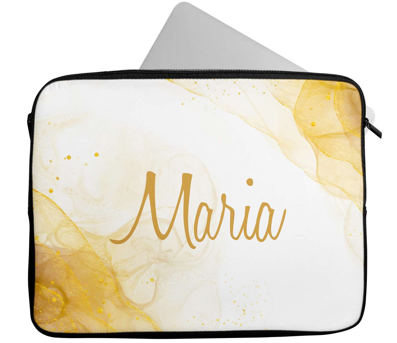 Personalised Any Name Marble Design Laptop Case Sleeve Tablet Bag 34