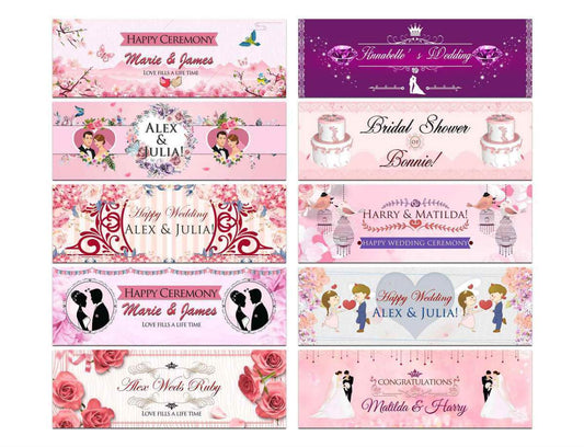 Personalised Wedding Banner Adult Party Celebration Marriage 238
