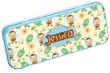 Personalised Any Name Bee Pencil Case Tin Children School Kids Stationary 16