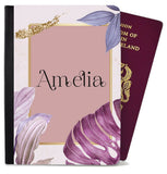 Personalised Floral Children Passport Cover Holder Any Name Holiday Accessory 7