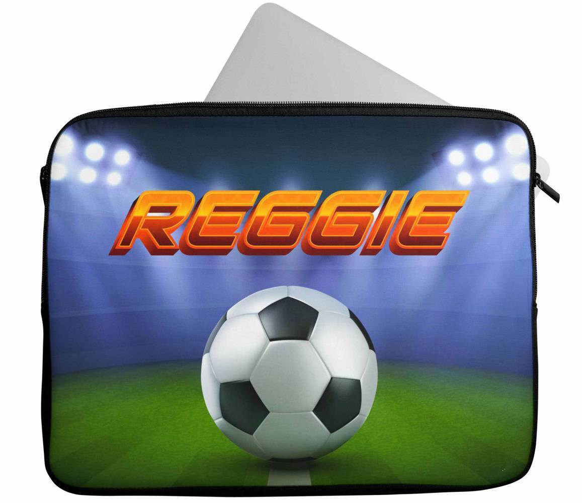 Personalised Any Name Football Design Laptop Case Sleeve Tablet Bag 77