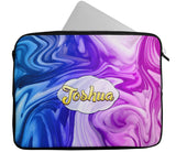 Personalised Any Name Marble Design Laptop Case Sleeve Tablet Bag 92