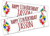 Personalised Birthday Banners Generic Design Children Kids Party Decoration 50
