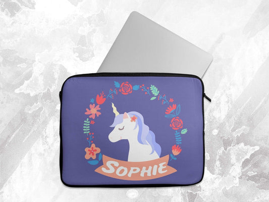 Personalised Any Name Unicorn Laptop Case Sleeve Tablet Bag Chromebook Gift 6