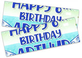 Personalised Birthday Banners Generic Design Children Kids Party Decoration 181