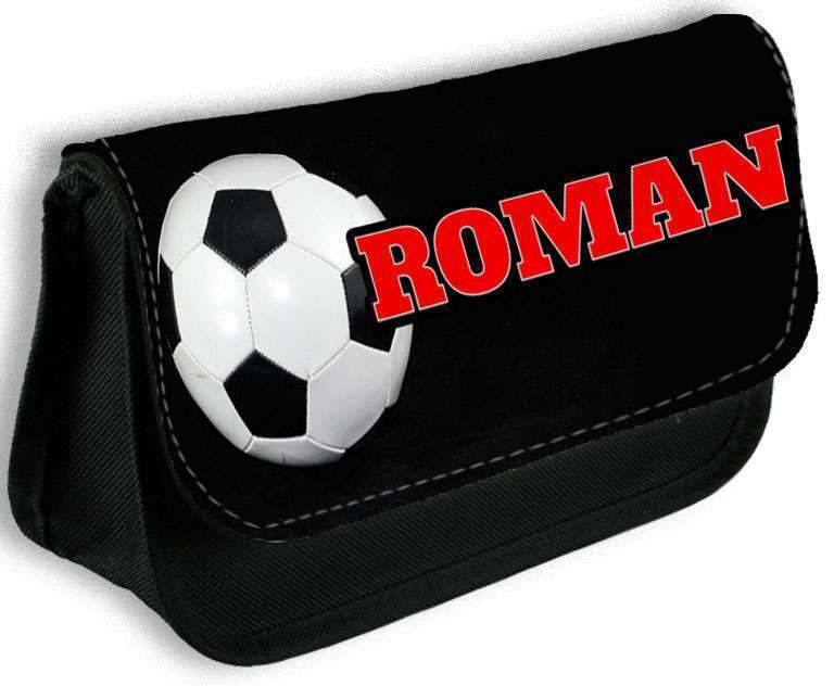 Personalised Pencil Case Football Girls Boys Stationary Kids School Bag 3