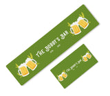 Personalised Any Text Beer Mat Label Bar Runner Ideal Home Pub Cafe Occasion 15