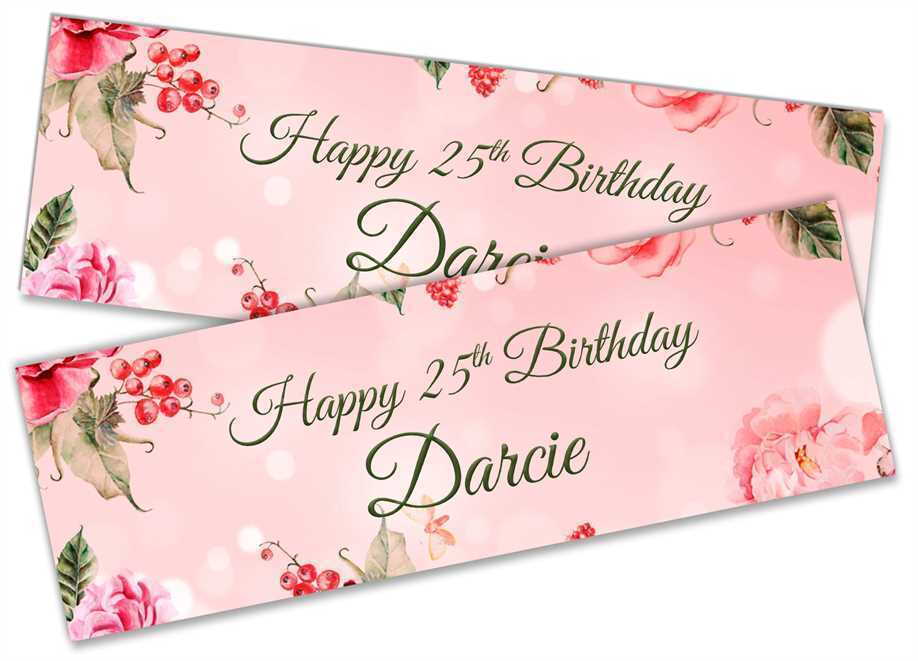 Personalised Birthday Banners Generic Design Children Kids Party Decoration 186