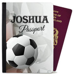 Personalised Football Children Passport Cover Holder Any Name Holiday 12