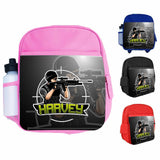 Personalised Kids Backpack Any Name Gaming Boys Girls Children School Bag 2