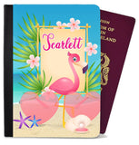 Personalised Flamingo Passport Cover Holder Any Name Holiday Accessory 9