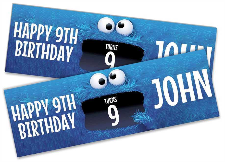 Personalised Birthday Banners Generic Design Children Kids Party Decoration 47