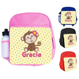 Personalised Kids Backpack Any Name Generic Design Boys Girls kid School Bag 47