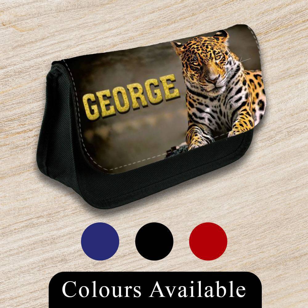 Personalised Pencil Case Animal Girls Boys Stationary Kids School Bag 14