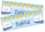 Personalised Birthday Banners Generic Design Children Kids Party Decoration 45