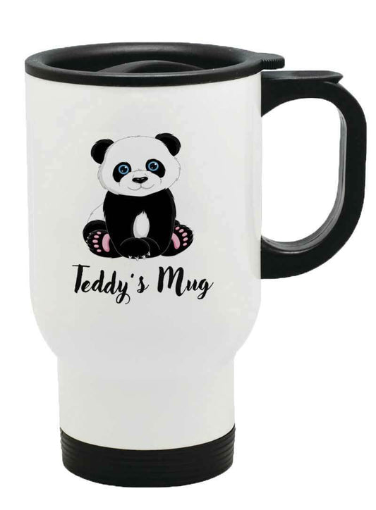 Personalised Any Name Panda Thermal Travel Mug Flask Coffee Tea Mug 100