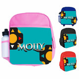 Personalised Kids Backpack Any Name Gaming Boys Girls Children School Bag 5