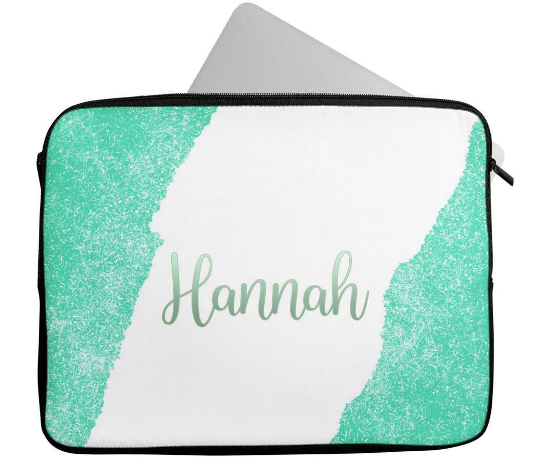 Personalised Any Name Glitter Design Laptop Case Sleeve Tablet Bag 68