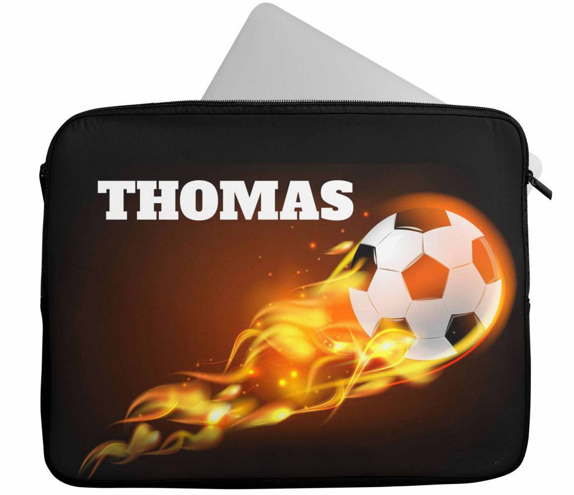 Personalised Any Name Football Design Laptop Case Sleeve Tablet Bag 77