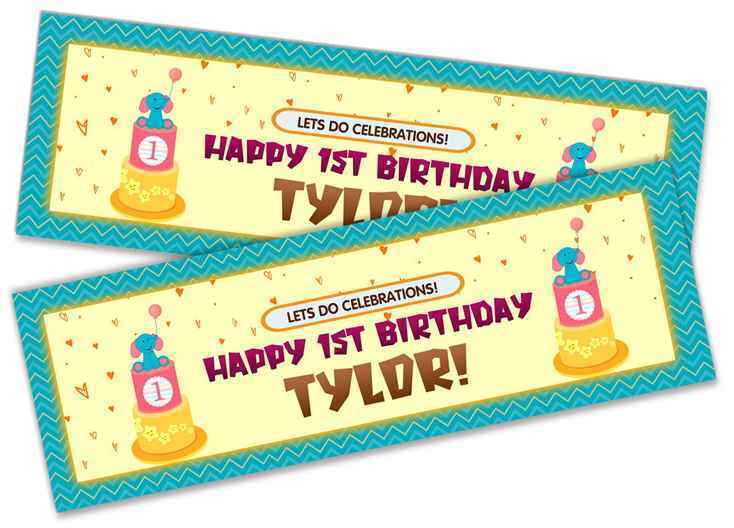 Personalised Birthday Banners Generic Design Children Kids Party Decoration 245