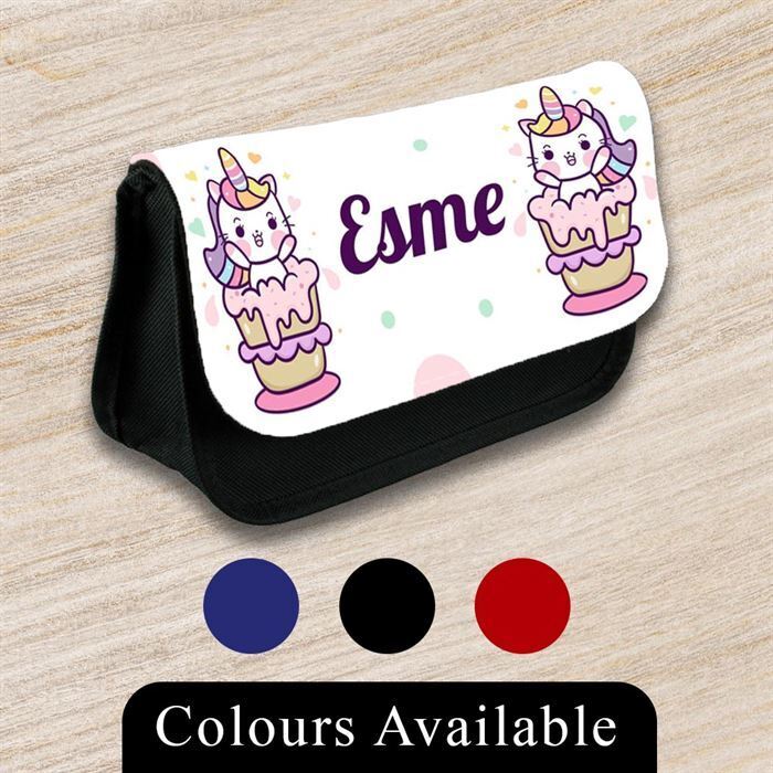 Personalised Pencil Case Generic Girls Boys Stationary Kids School Bag 31