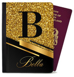 Personalised Glitter Childern Passport Cover Holder Any Name Holiday Accessory 8