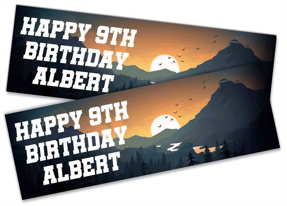 Personalised Birthday Banners Generic Design Children Kids Party Decoration 50
