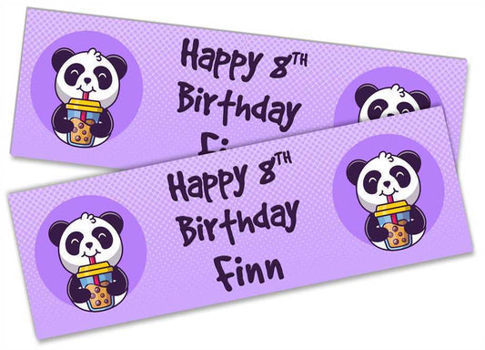 Personalised Birthday Banners Generic Design Children Kids Party Decoration 138