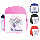 Personalised Kids Backpack Any Name Fish Design Boys Girls kids School Bag 11