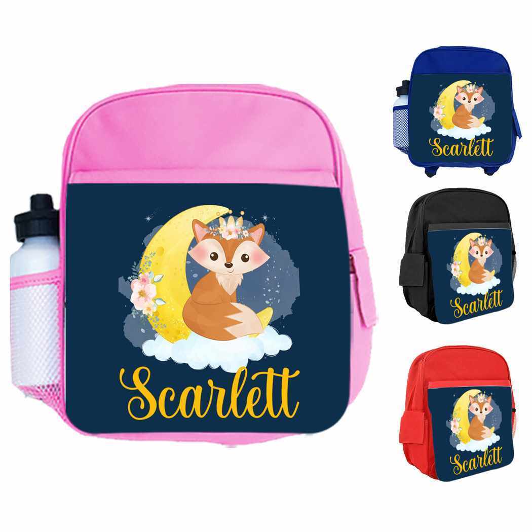 Personalised Kids Backpack Any Name Generic Design Boys Girls kid School Bag 19