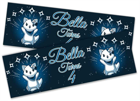 Personalised Birthday Banners Generic Design Children Kids Party Decoration 182