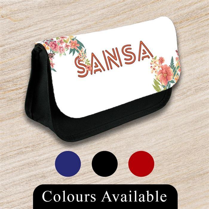 Personalised Pencil Case Generic Girls Boys Stationary Kids School Bag 42